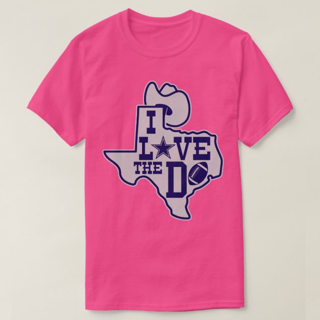 T-shirt J'Aime Le D Dallas (Design devant)