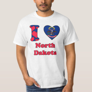 T-shirt J'aime le Dakota du Nord