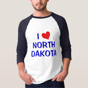 T-shirt J'aime le Dakota du Nord
