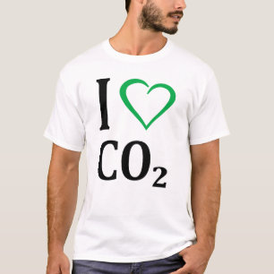 T-shirt J'aime le dioxyde de carbone CO2