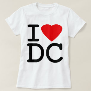 T-shirt J'aime le District de Columbia de DC de Washington