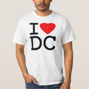 T-shirt J'aime le District de Columbia de DC de Washington