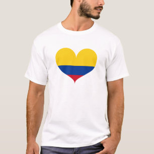 T-shirt J'aime le drapeau colombien