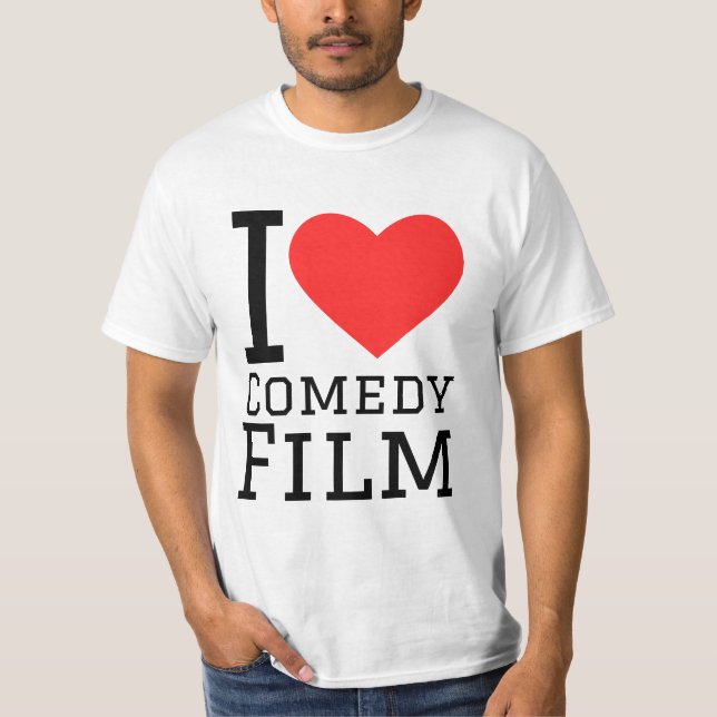 T-shirt J'aime le film comique (Devant)