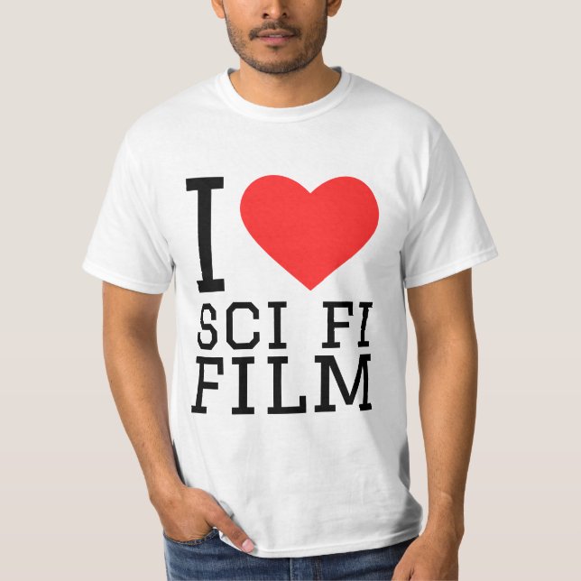 T-shirt J'aime le film de science fi (Devant)