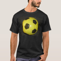 J'aime le football jaune et noir avec compassion
