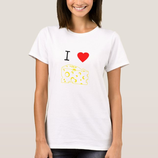 T-shirt J'aime le fromage (Devant)