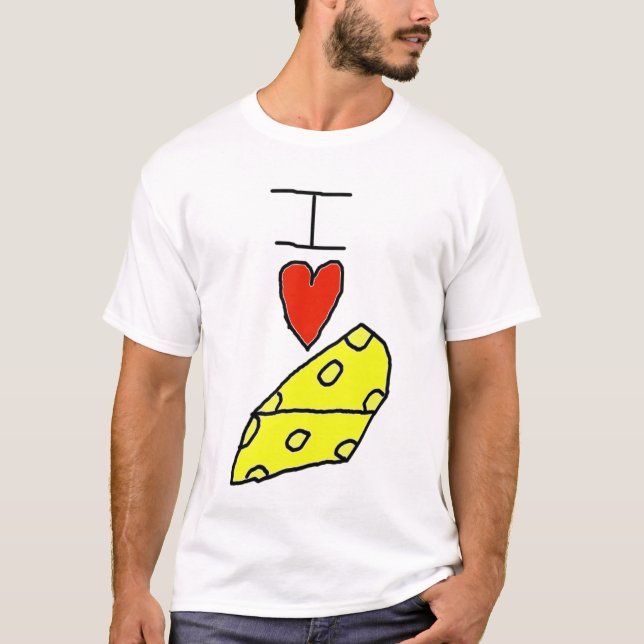 T-shirt J'aime le fromage (Devant)