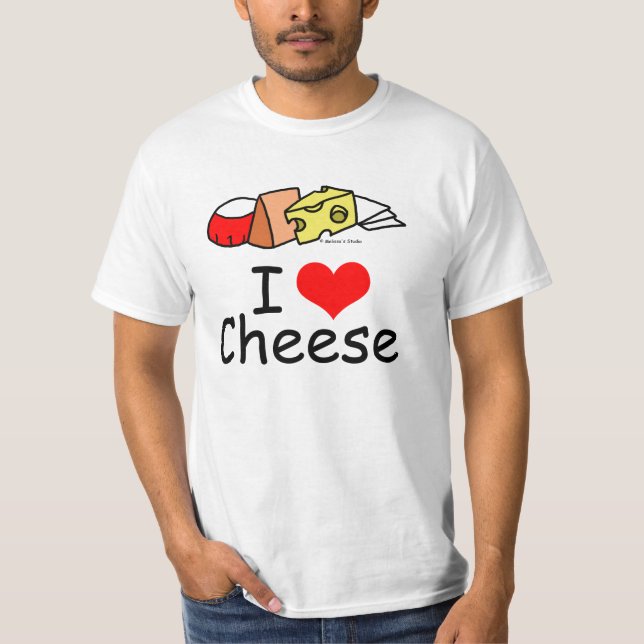 T-shirt J'aime le fromage (Devant)