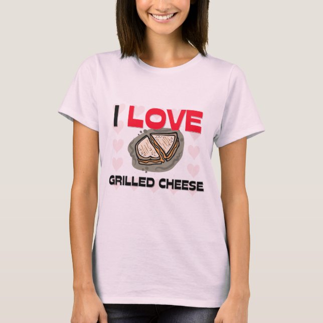T-shirt J'aime le fromage grillé (Devant)