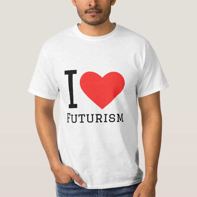 T-shirt J'aime le futurisme (Devant)