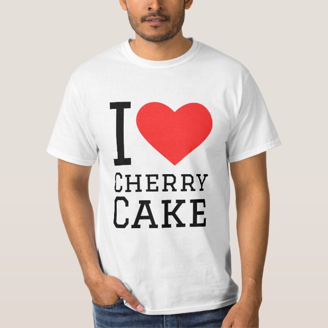 T-shirt J'aime le gâteau aux cerises (Devant)