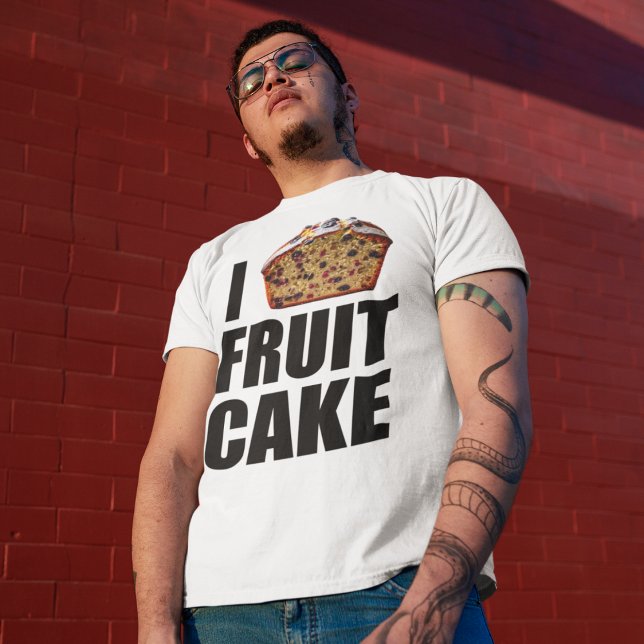 T-shirt J'aime le gâteau aux fruits (Créateur téléchargé)