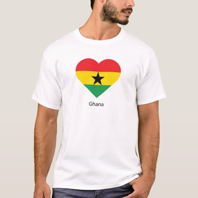T-shirt J'aime le Ghana (Devant)