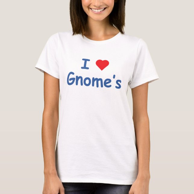 T-shirt J'aime le gnome (Devant)