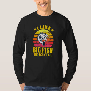 T-shirt J'Aime Le Gros Poisson Et Je Ne Peux Pas Mensonger