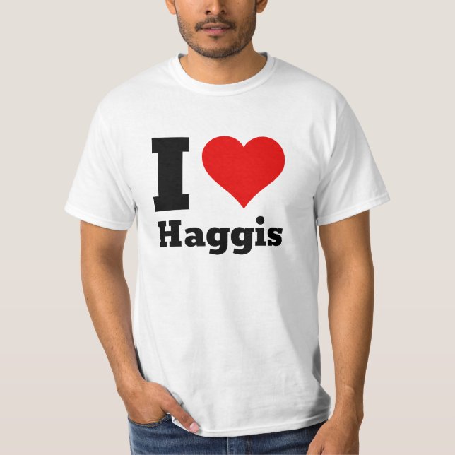 T-shirt J'aime le haggis (Devant)