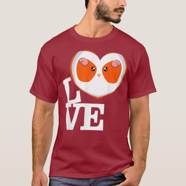 T-shirt J'aime le hamster (Devant)