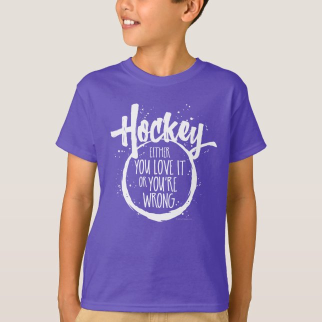 T-Shirt J'aime le Hockey (Devant)