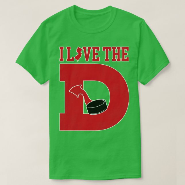 T-shirt J'aime le hockey des diables D (Design devant)