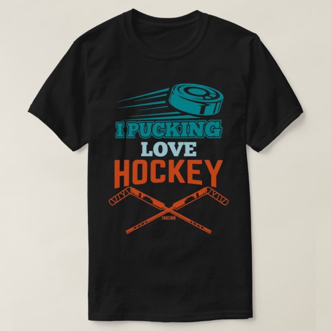 T-shirt J'Aime Le Hockey Pucking (Design devant)