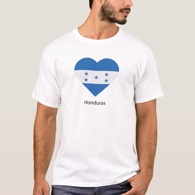 T-shirt J'aime le Honduras (Devant)