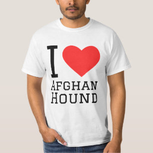 T-shirt J'aime le hound afghan