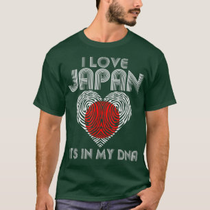 T-shirt J'aime le Japon C'est dans mon ADN pour les Japona