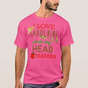 T-shirt J'Aime Le Jardinage De Ma Tête Tomates