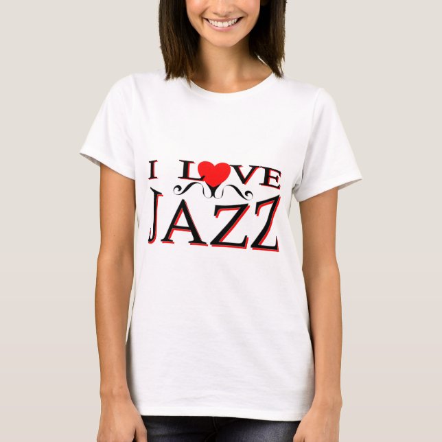 T-shirt J'aime le jazz (Devant)