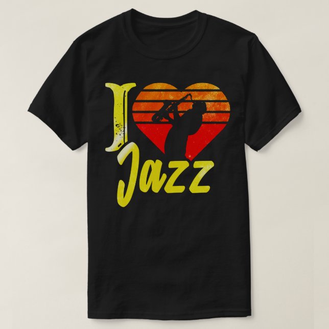 T-shirt J'aime le jazz (Design devant)