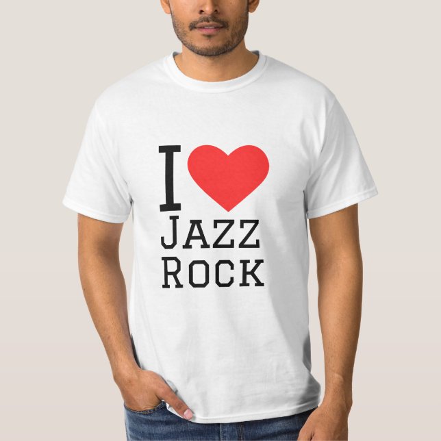 T-shirt J'aime le jazz rock (Devant)