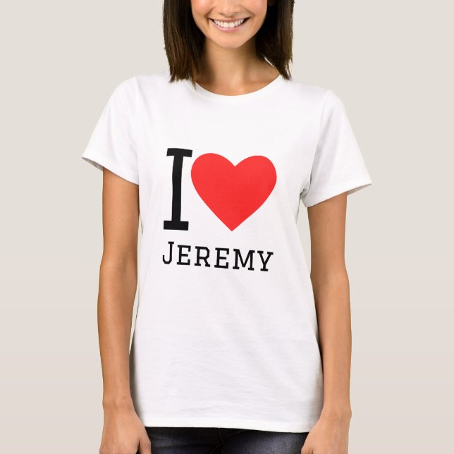 T-shirt J'aime le jeremy (Devant)