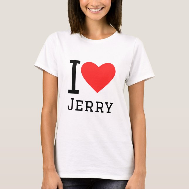 T-shirt J'aime le jerry (Devant)