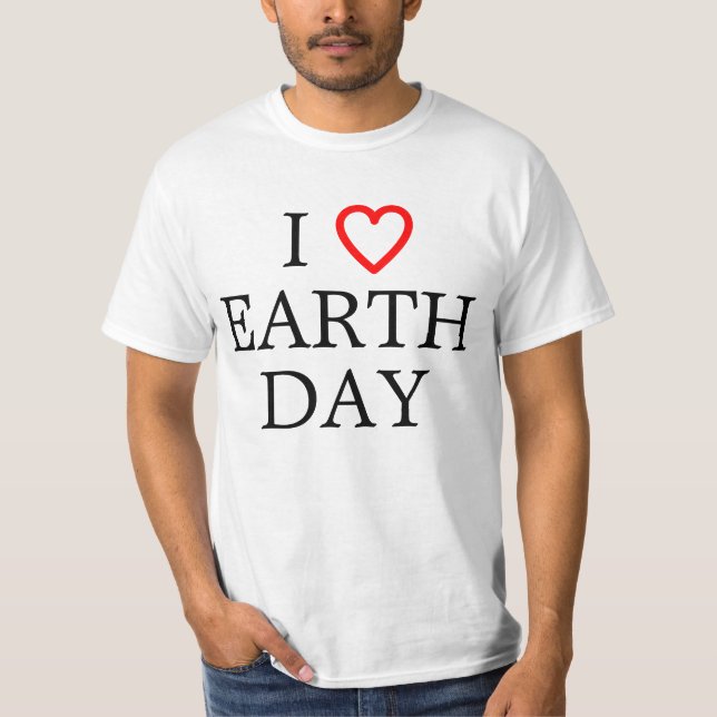T-shirt J'aime le Jour des terres (Devant)