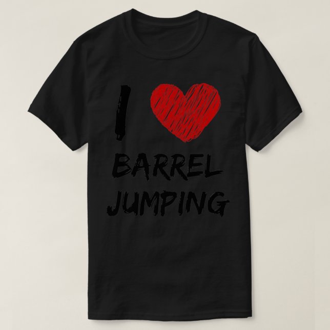 T-shirt J'Aime Le Jumping De Barrel (Design devant)