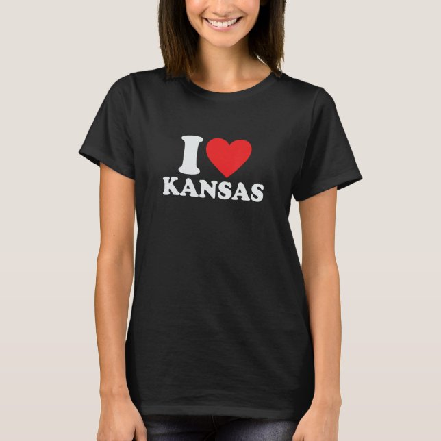 T-shirt J'aime le Kansas (Devant)