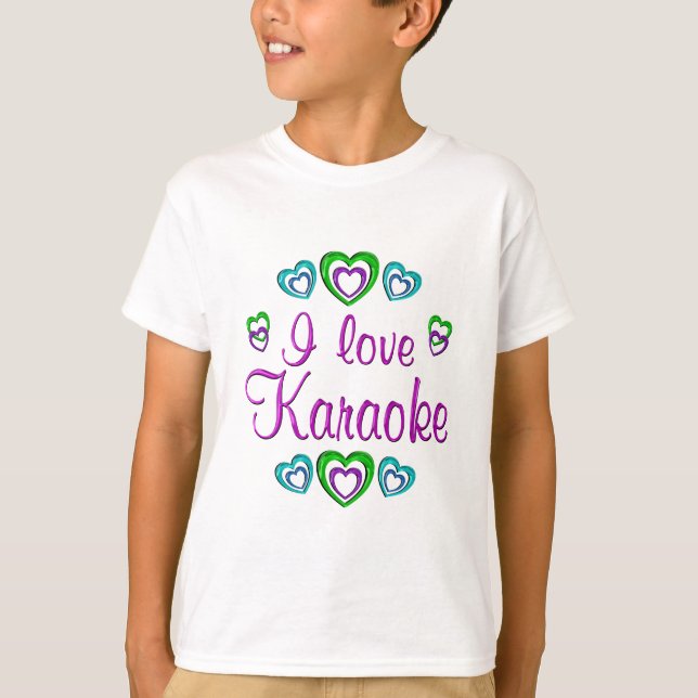 T-shirt J'aime le karaoke (Devant)