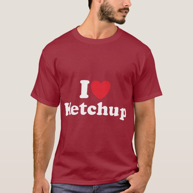 T-shirt J'aime le ketchup (Devant)
