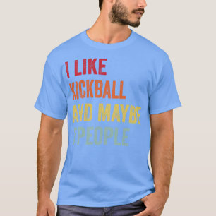 T-shirt J'Aime Le Kickball Peut-Être 3 Personnes