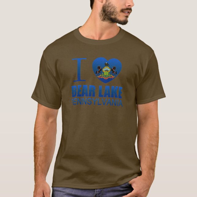 T-shirt J'aime le lac bear, PA (Devant)
