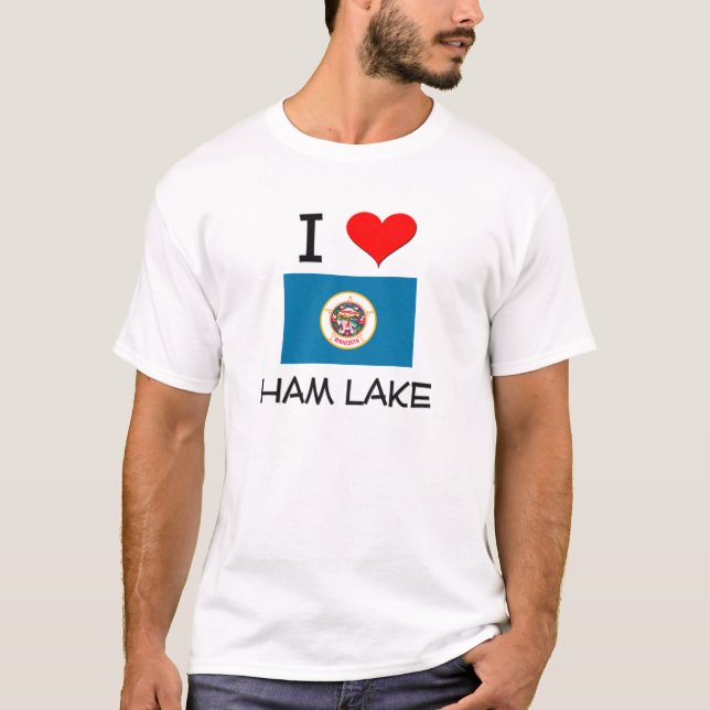 T-shirt J'aime le lac Minnesota ham (Devant)