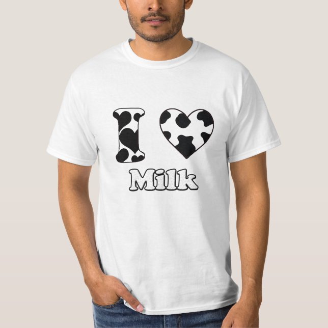 T-shirt J'aime le lait (Devant)