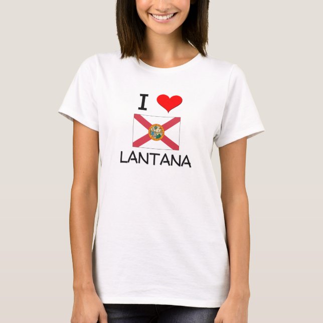 T-shirt J'aime le LANTANA la Floride (Devant)