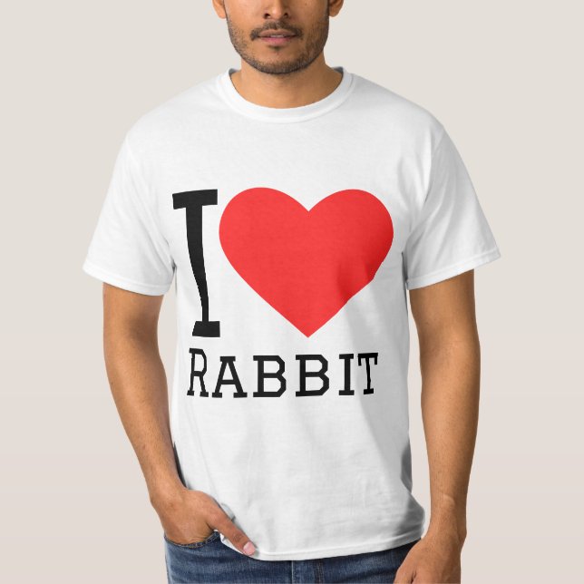 T-shirt J'aime le lapin (Devant)