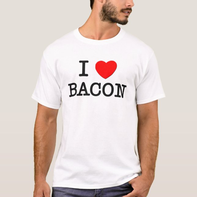 T-shirt J'aime le LARD (la nourriture) (Devant)