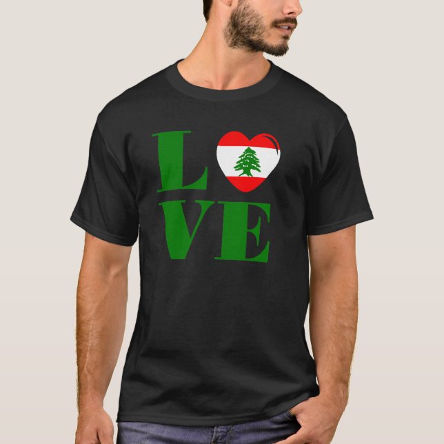 T-shirt J'aime le Liban (Devant)