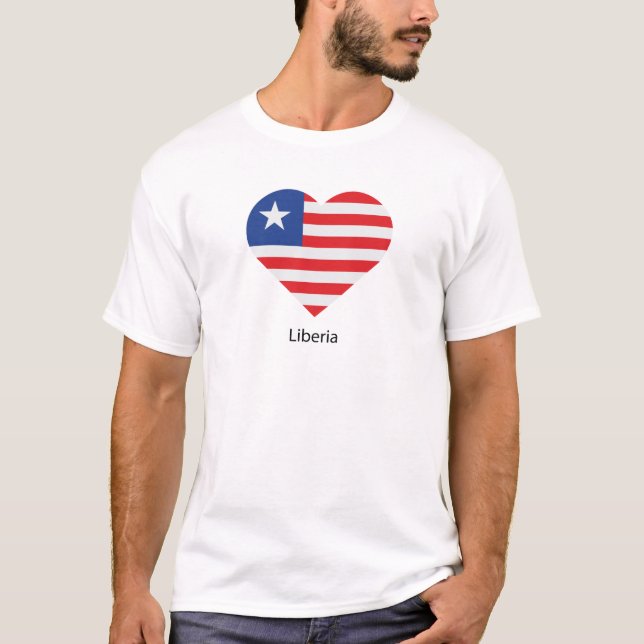 T-shirt J'aime le Liberia (Devant)