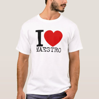 T-shirt J'aime le maestro (le noir)
