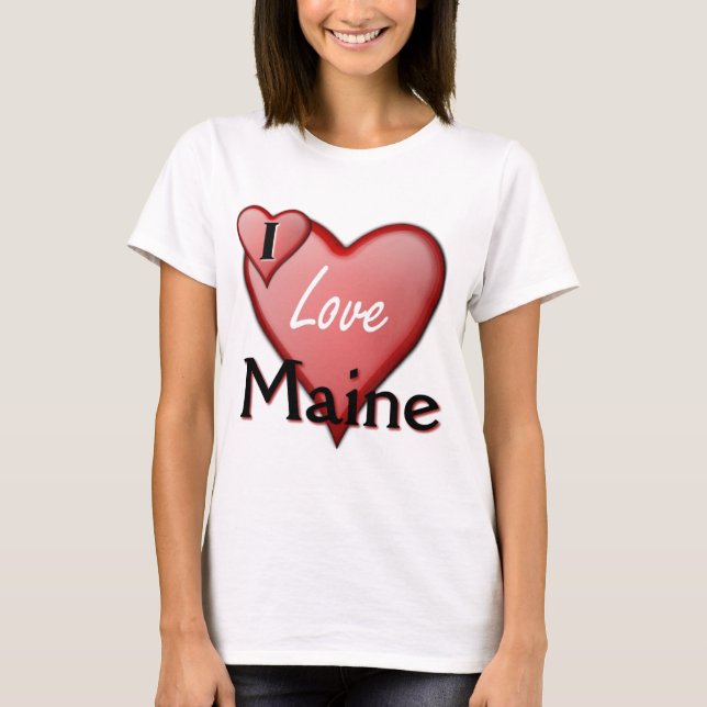 T-shirt J'aime le Maine (Devant)